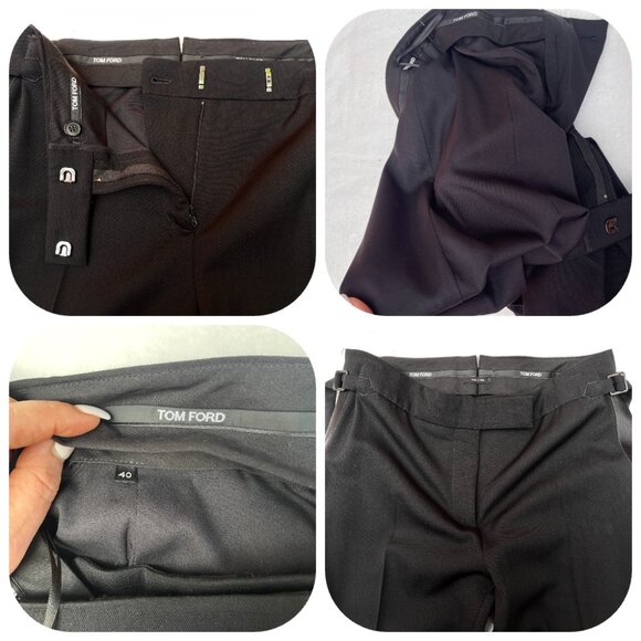 Auc TOM FORD Tuxedo high waist Trousers Pants - Picture 4 of 15